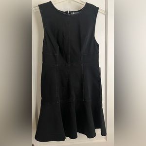 NWT Free People Alex Washed Black Denim Mini Dress